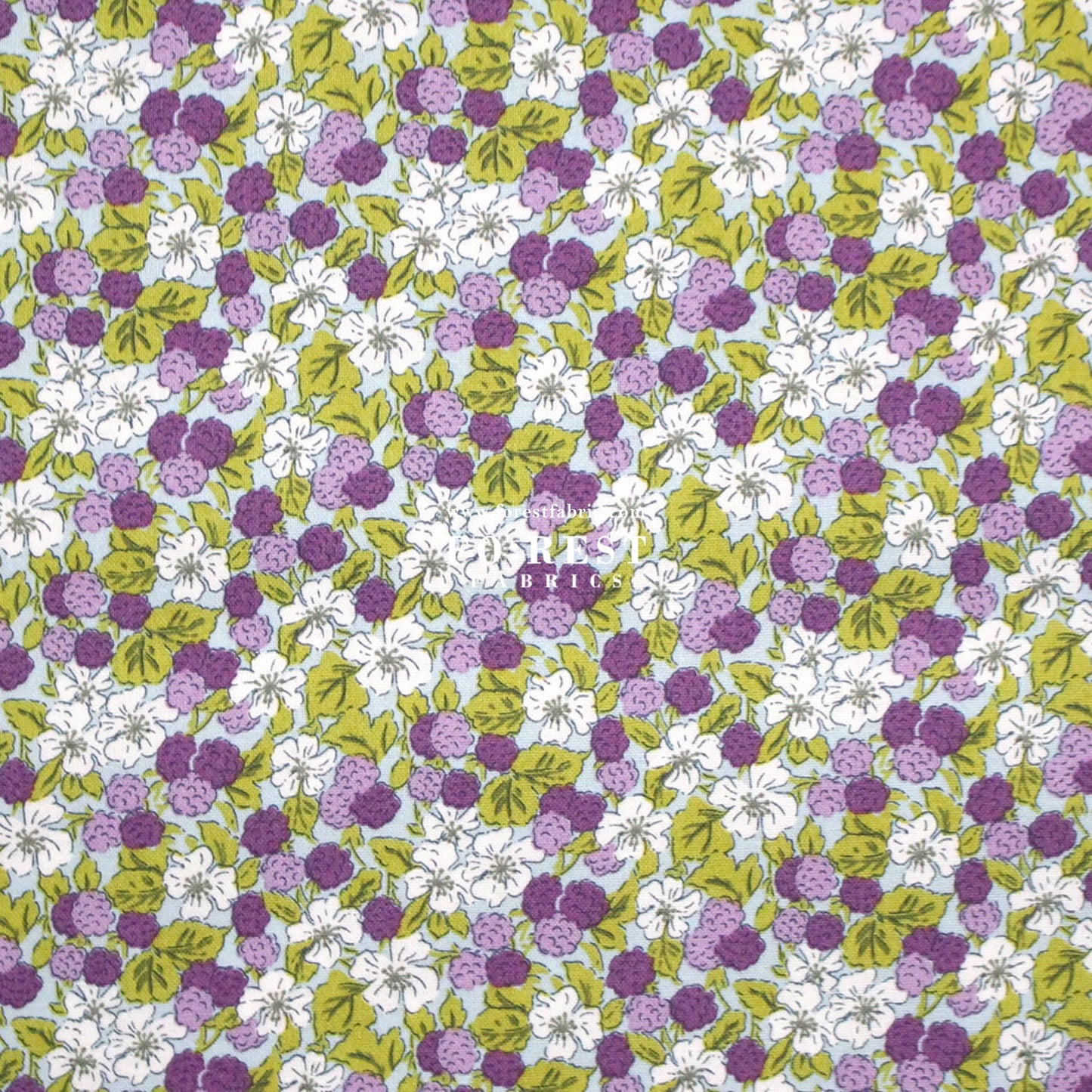 Quilting Liberty - Sweet Blackberries A - FO:REST Fabric 布恩堂Liberty fabrictana lawnjapanese fabricykk zipper