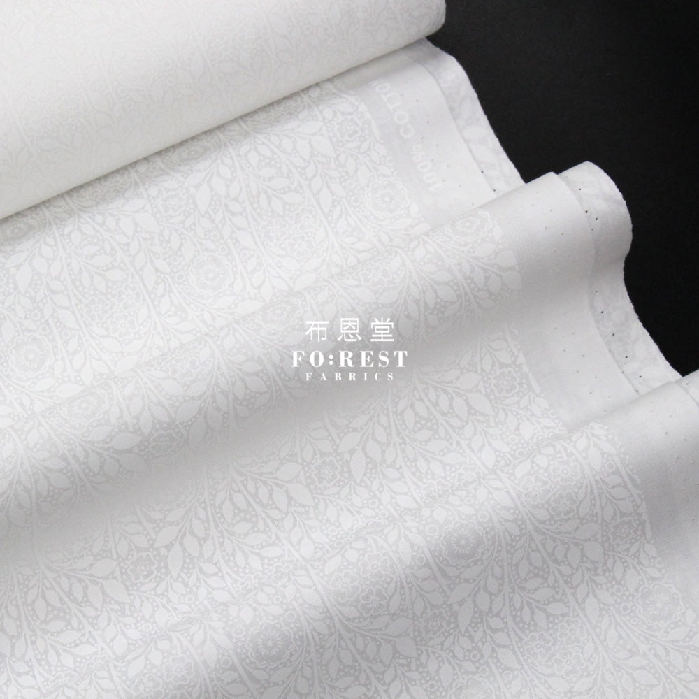 Quilting Liberty - White On Merton Rose Lasenby Cotton