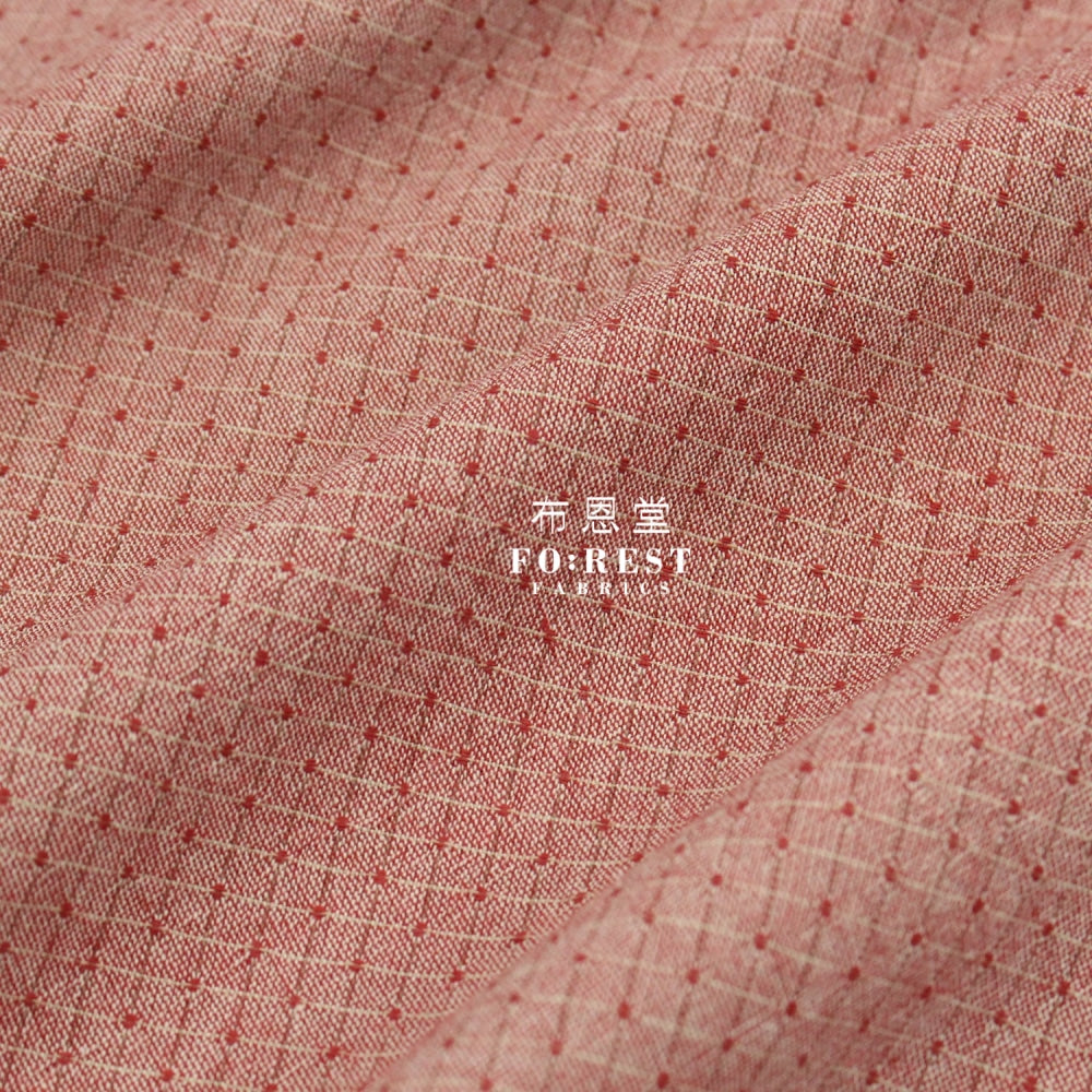 Yarn Dyed Cotton - Dark Square Dot Fabric B