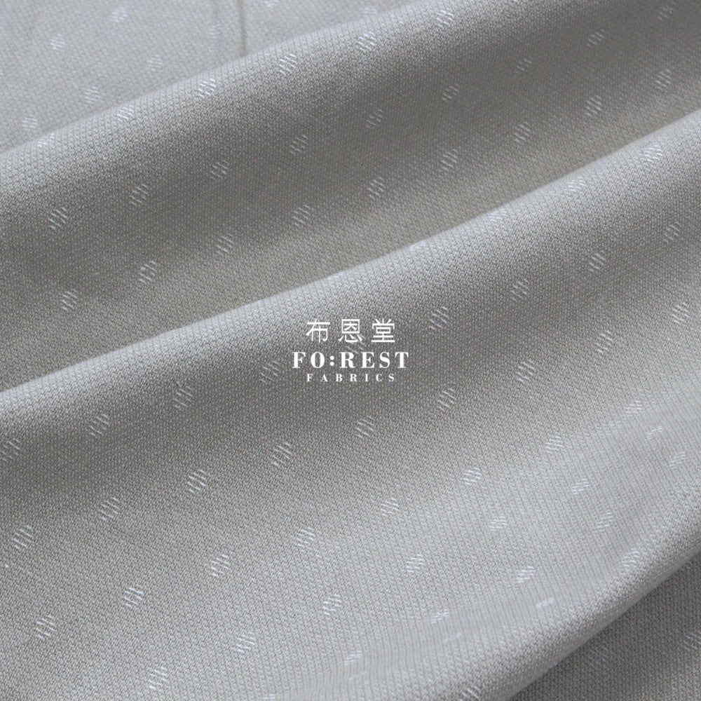 Yarn Dyed Cotton - Dots Fabric Gray