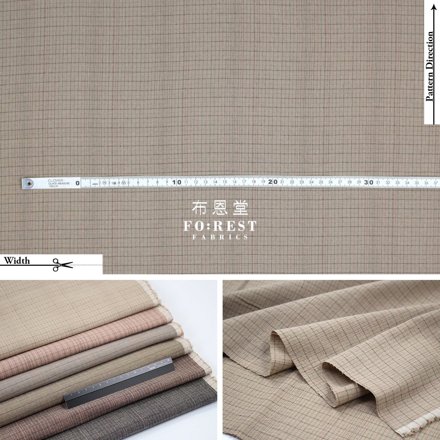 Yarn dyed cotton - Grid 2 fabric Yarn dyed cotton