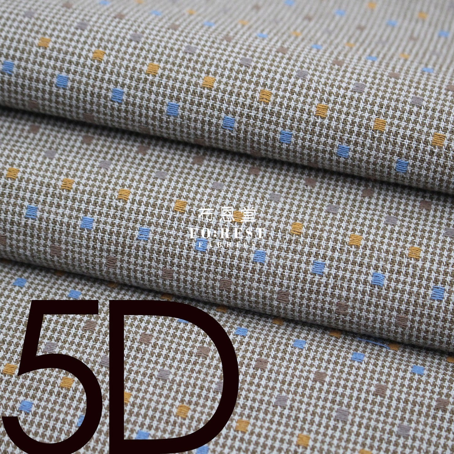 Yarn dyed cotton - Grid 5 fabric Yarn dyed cotton