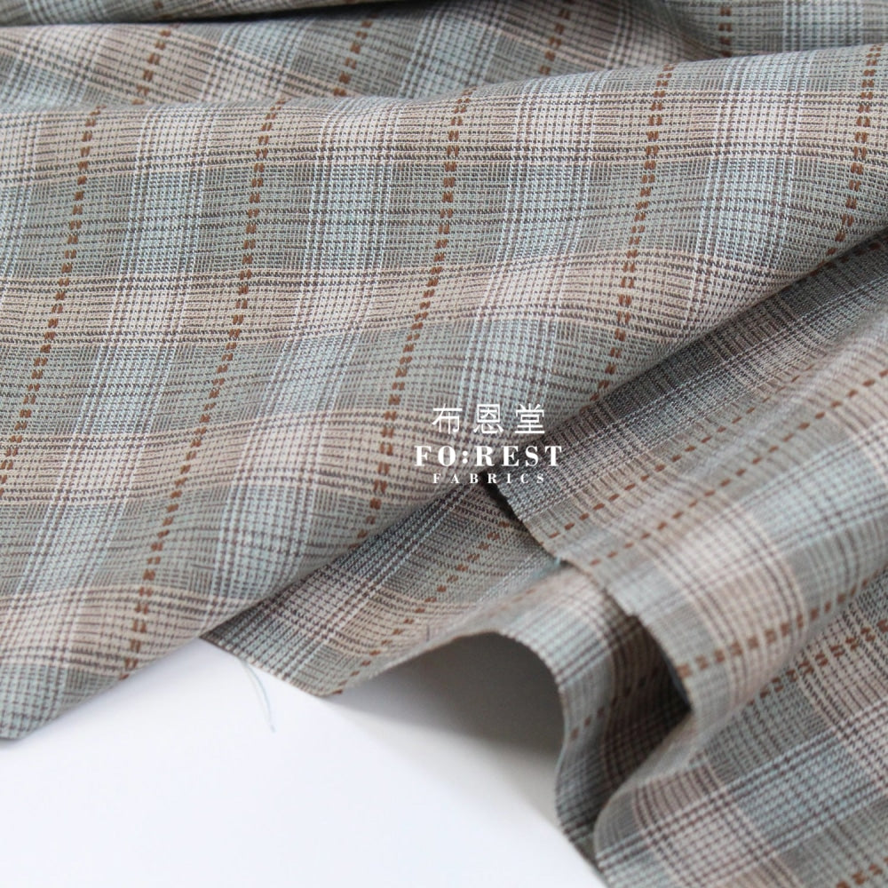 Yarn Dyed Cotton - Line Square Dot Fabric B