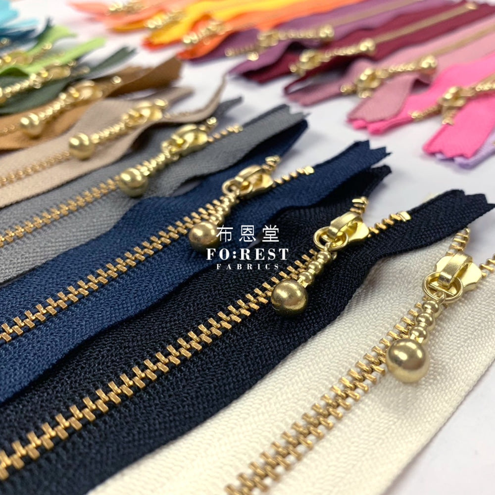 Ykk Zipper Golden 12Cm