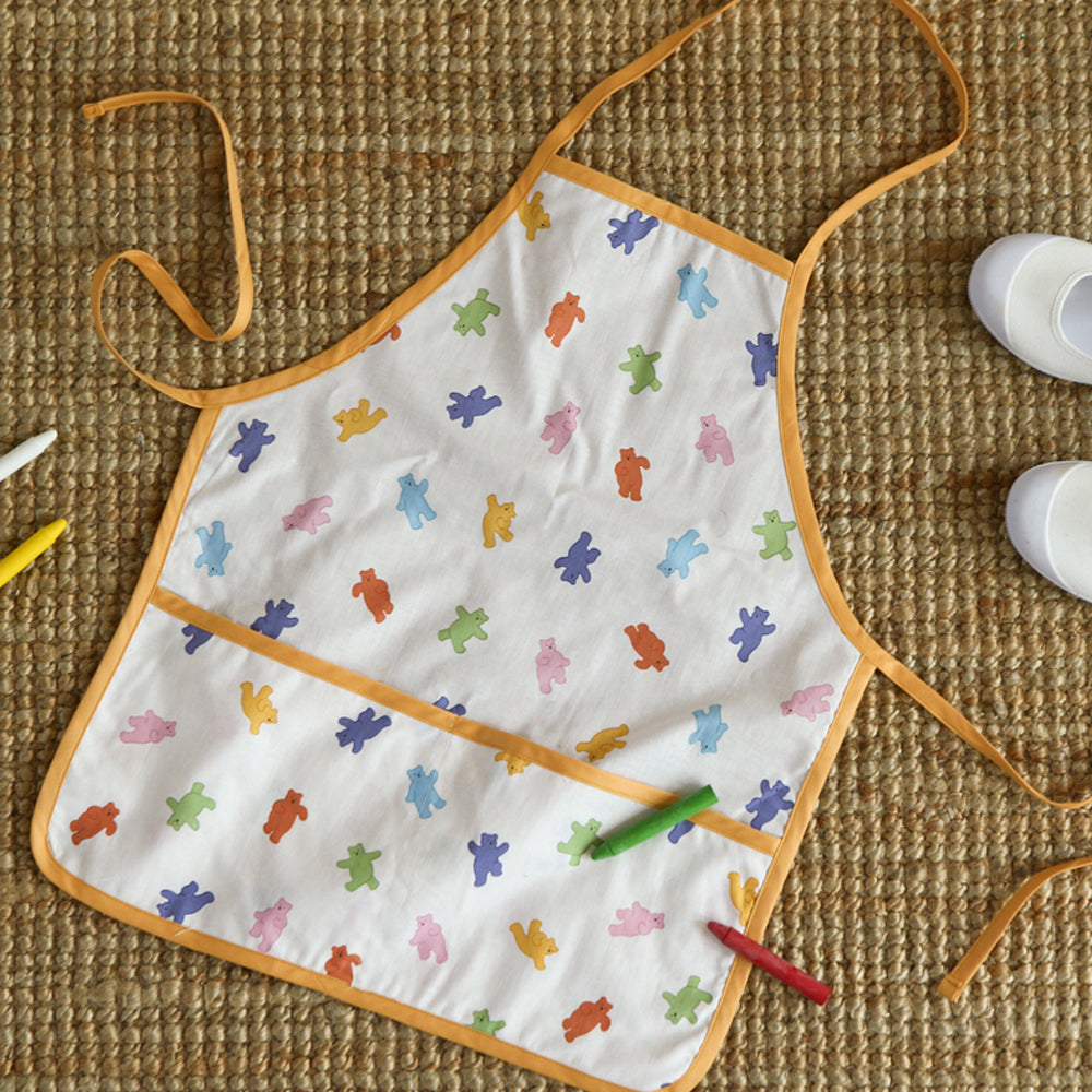 Dailylike - cotton - Colorful bear fabric - forestfabric 布恩堂