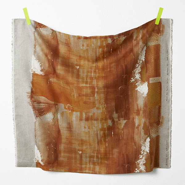 Linen - Saison C - Nani Iro fabric - forest-fabric