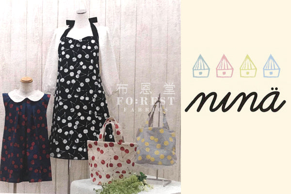 cotton linen - Cherry fabric - forest-fabric