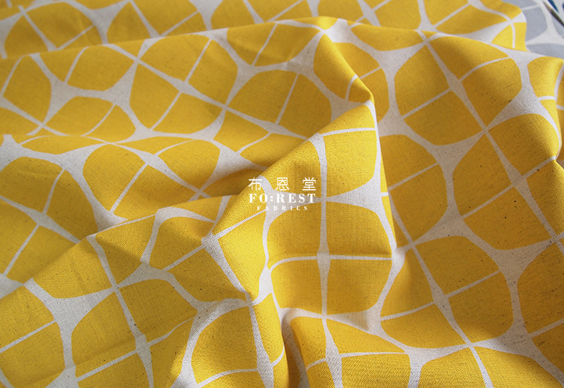 cotton linen - bean fabric - forest-fabric