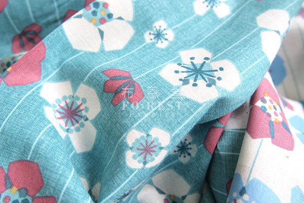 cotton - kukkia fabric - forest-fabric