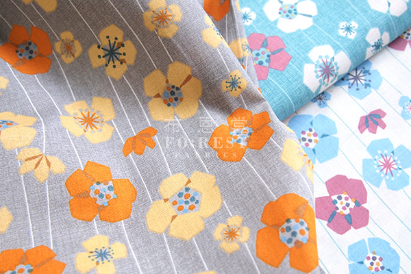 cotton - kukkia fabric - forest-fabric