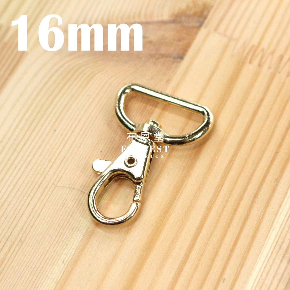 16Mm Lobster Clasp / D Ring Gold Bag Supplies