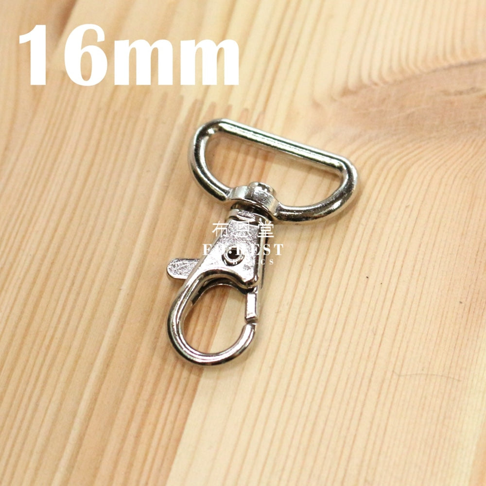 16Mm Lobster Clasp / D Ring Silver Bag Supplies