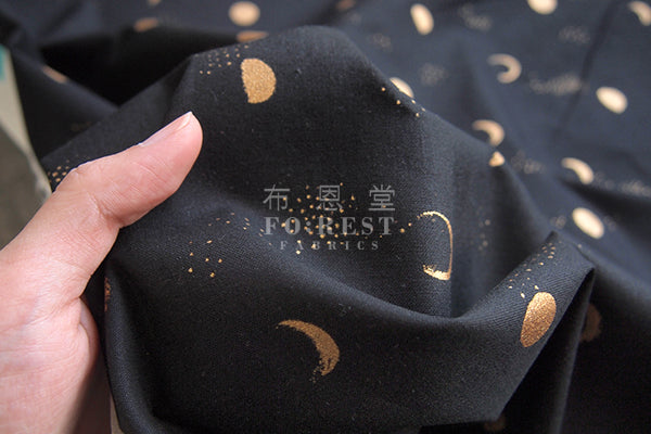 C+S - cotton - Moon Phase fabric - forest-fabric