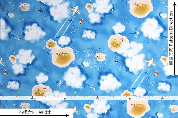 oxford - Drone View fabric - forest-fabric