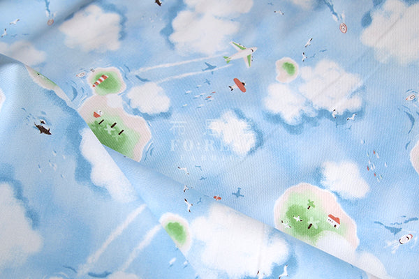 oxford - Drone View fabric - forest-fabric