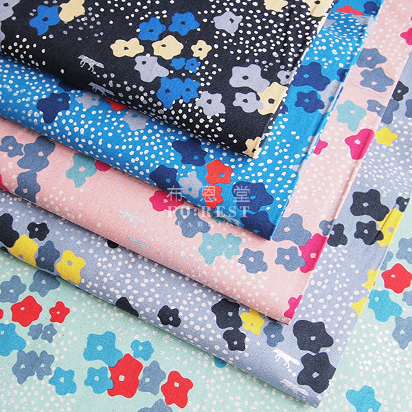 Echino - cotton linen - Floret Fabric 2018 - forest-fabric
