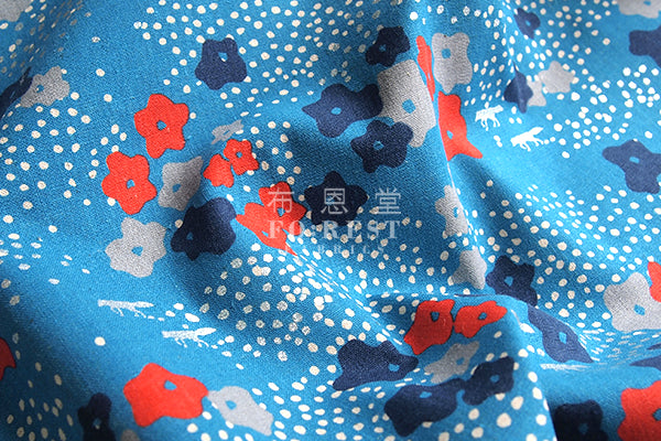 Echino - cotton linen - Floret Fabric 2018 - forest-fabric