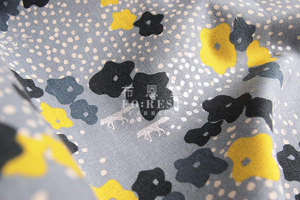 Echino - cotton linen - Floret Fabric 2018 - forest-fabric