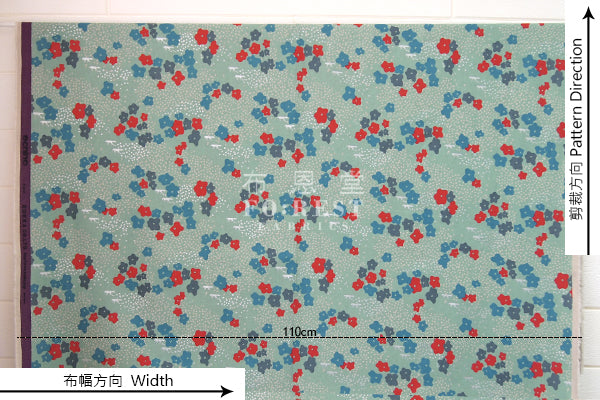 Echino - cotton linen - Floret Fabric 2018 - forest-fabric