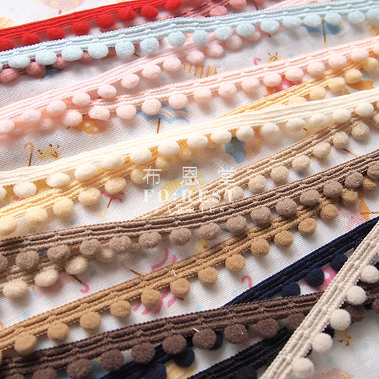 Pom Pom Trim 2 - 50cm - forest-fabric