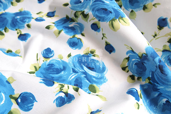 cotton - VALENTINA Rose fabric - forest-fabric