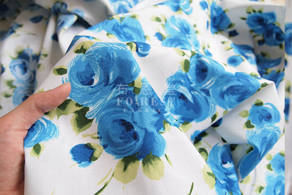 cotton - VALENTINA Rose fabric - forest-fabric