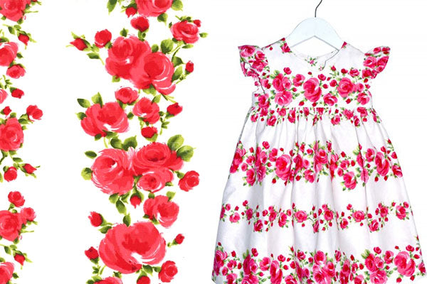 cotton -DIVINE Rose fabric - forest-fabric