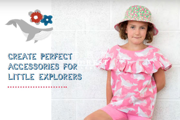 cotton - whale fabric - forest-fabric