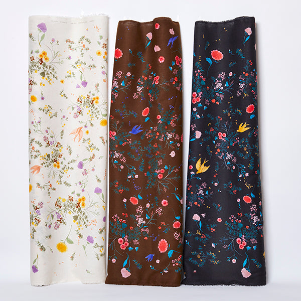 Cotton Linen Morley - JARDIN Ⅰ B - Nani Iro fabric - forestfabric 布恩堂