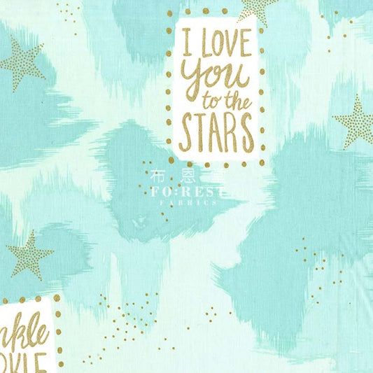 cotton - YOU ARE MAGIC with Cotton Metallic fabric - forest-fabric