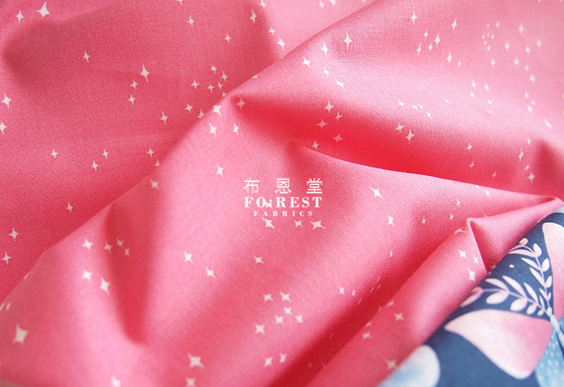 cotton - blossom Garden fabric Pink - forest-fabric