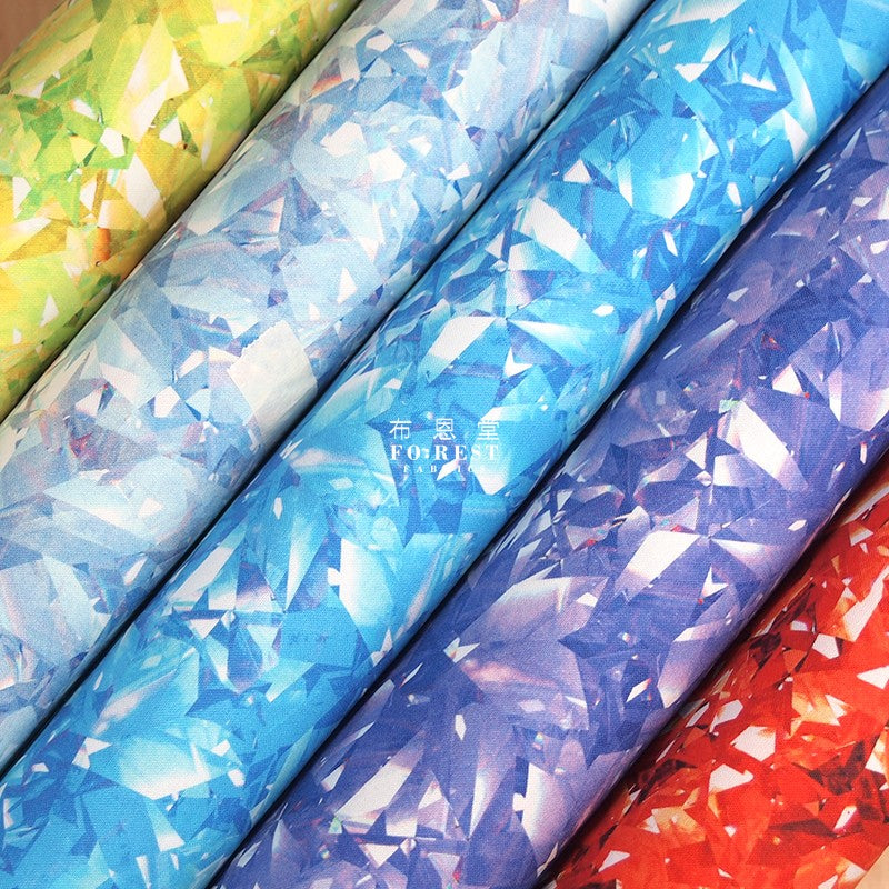 cotton - colour of Diamond fabric - forest-fabric