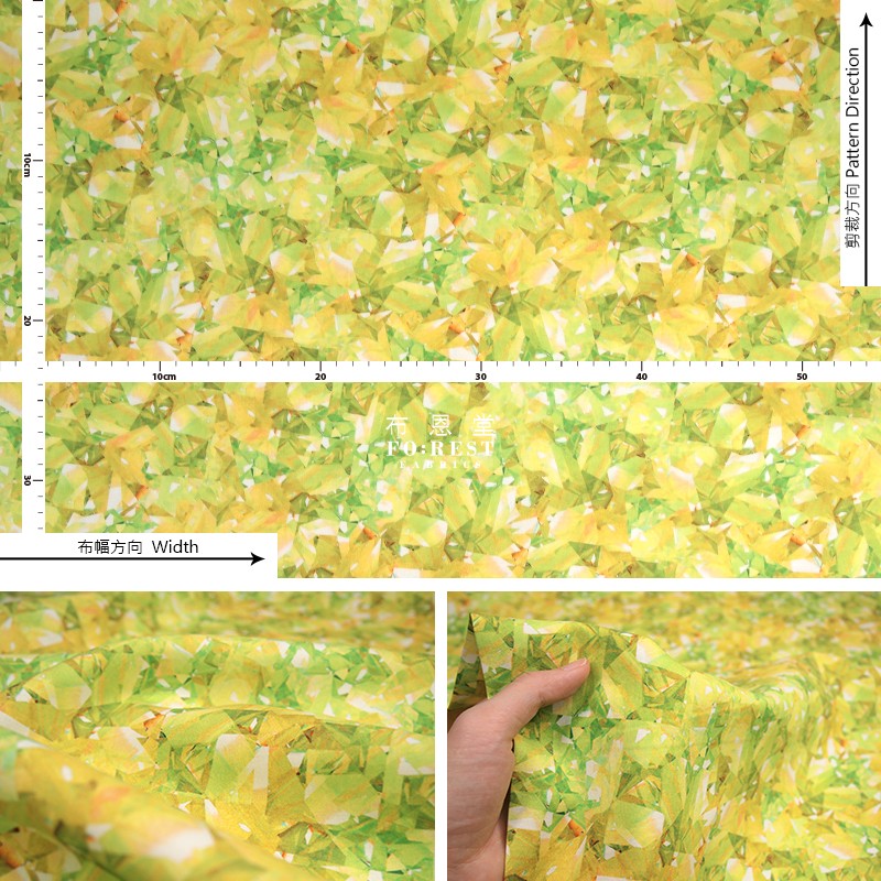 cotton - colour of Diamond fabric - forest-fabric