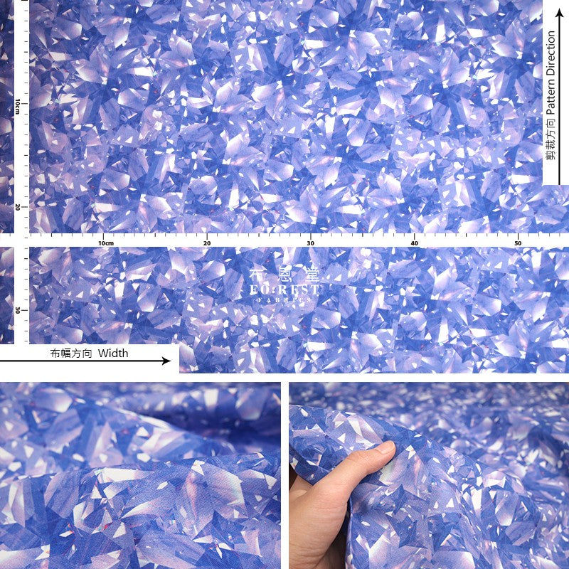 cotton - colour of Diamond fabric - forest-fabric