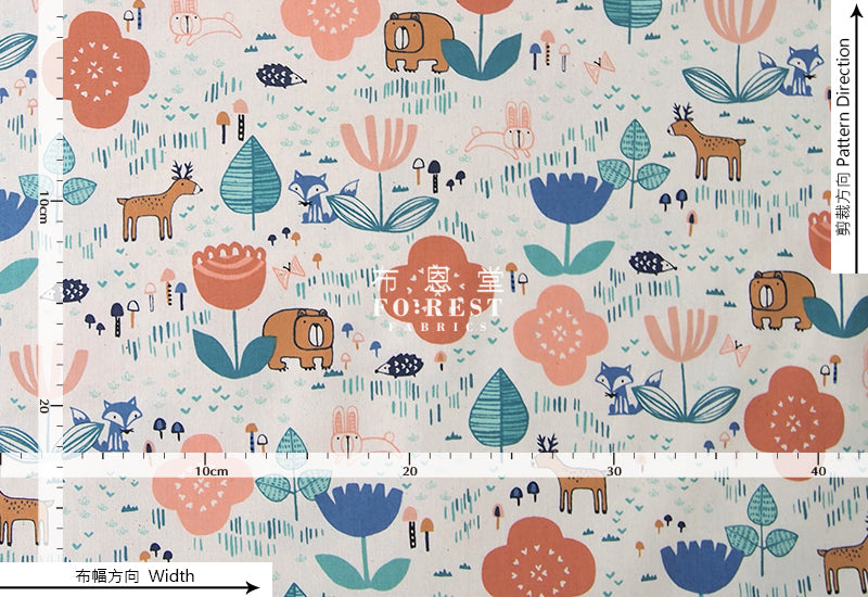 C+S - cotton - Friends fabric - forest-fabric