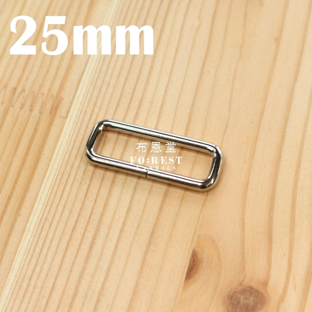 Belt Making 25Mm Set Silver Rectangular Ring Bag Supplies