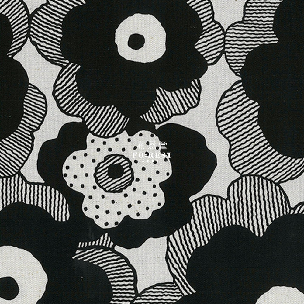 Canvas - Bouquet Fabric Natural Cotton Linen Canvas