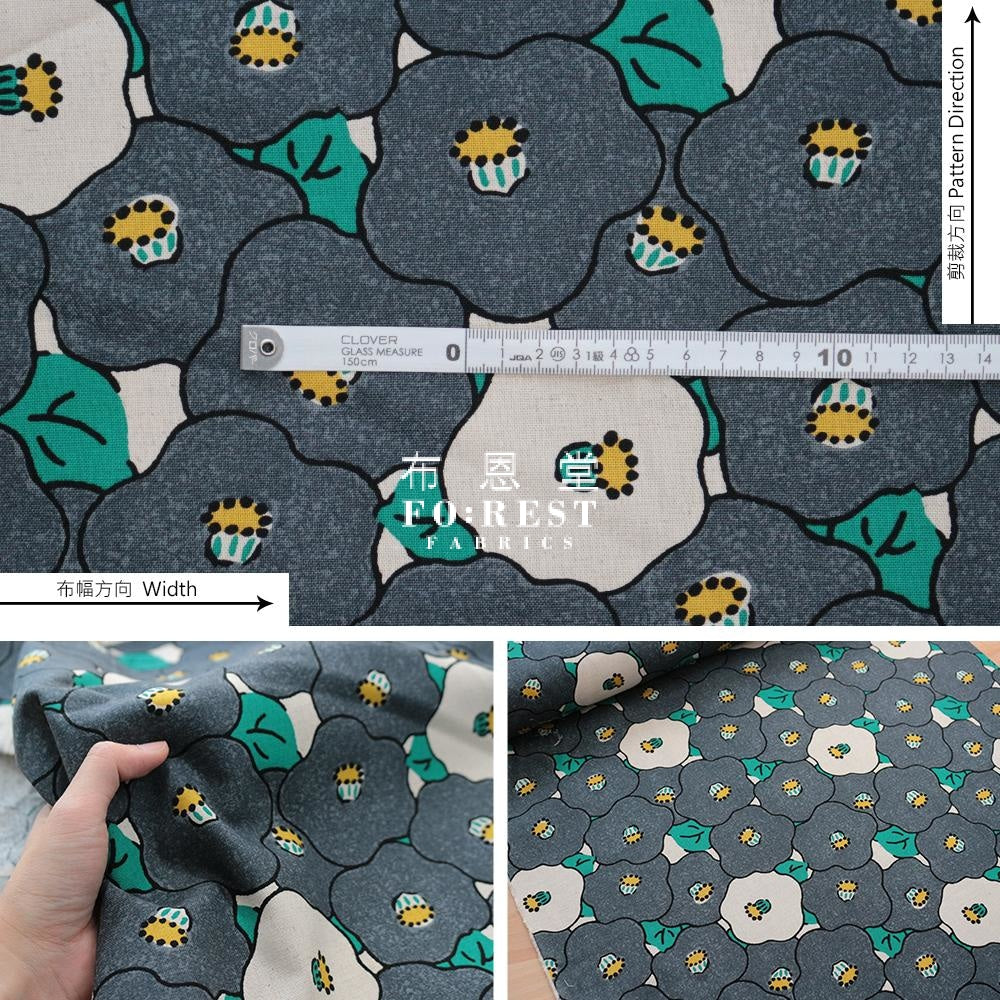 Canvas - Tsubaki Fabric Gray Cotton Linen Canvas