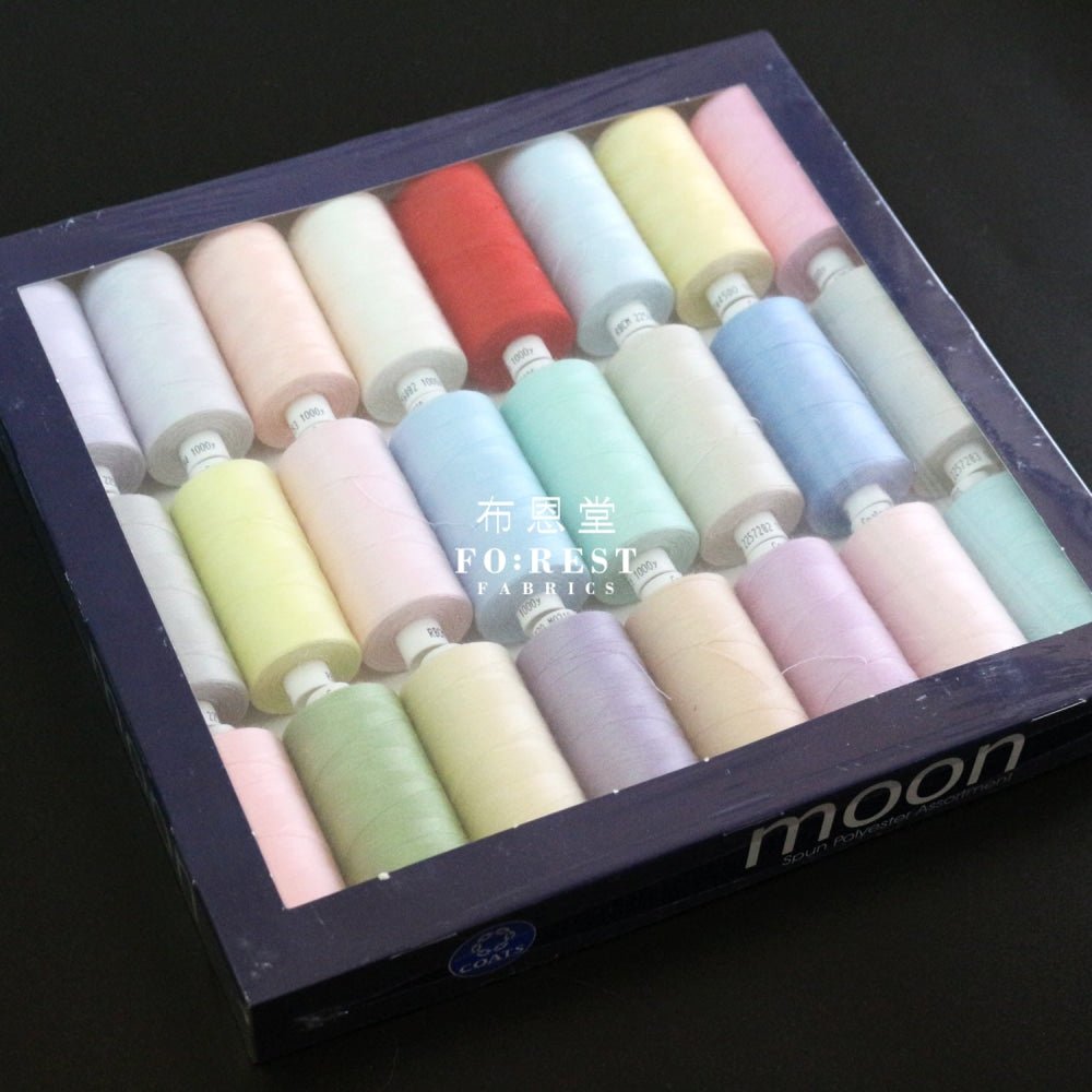 Coats Polyester Sewing Thread 1000Yds Pastel Set 車縫線套裝 - FO:REST Fabric 布恩堂Liberty fabrictana lawnjapanese fabricykk zipper