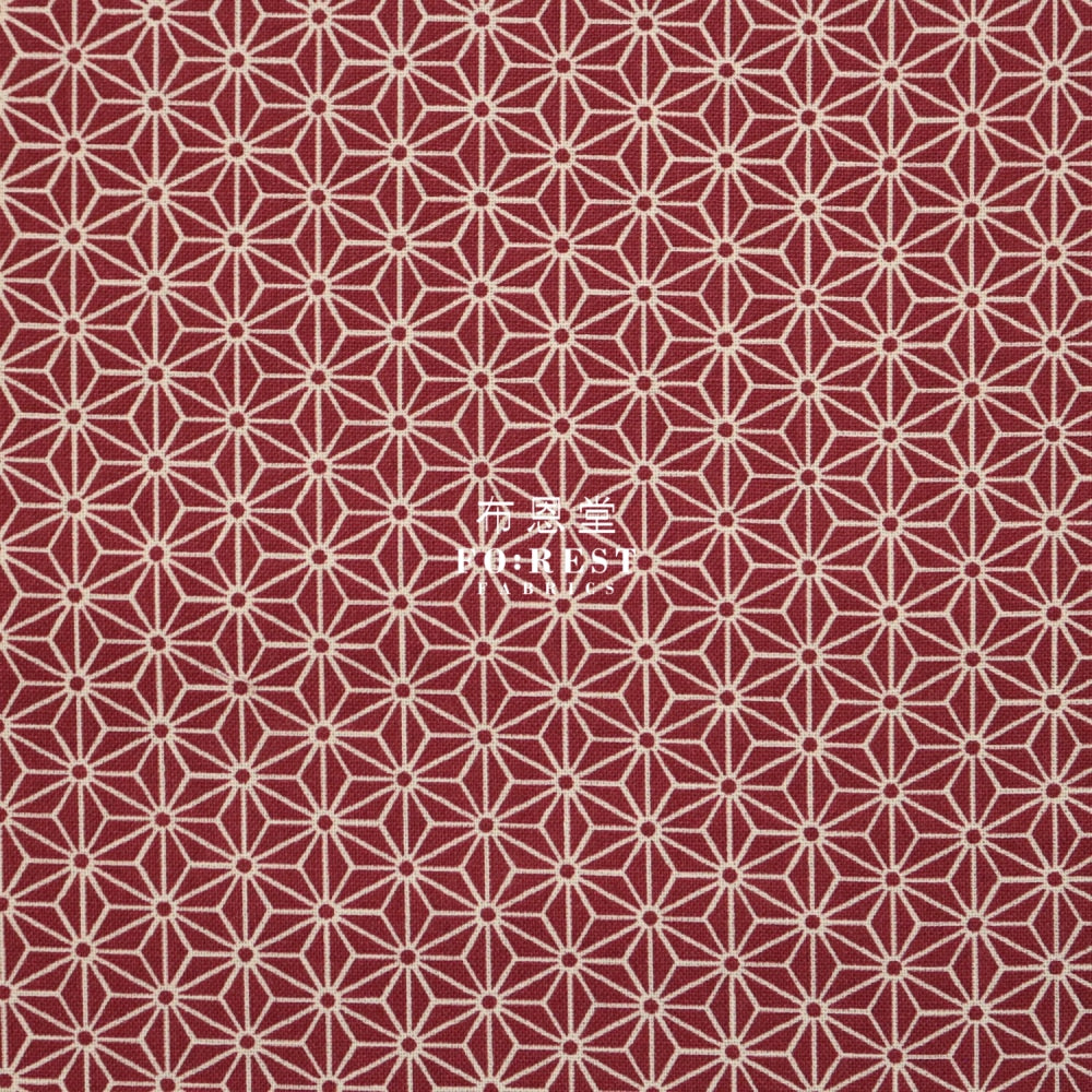 Cotton - Asanoha Wine Fabric