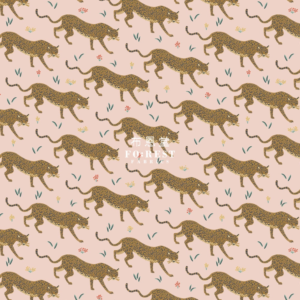 Cotton - Camont Jaguar Blush Metallic Fabric