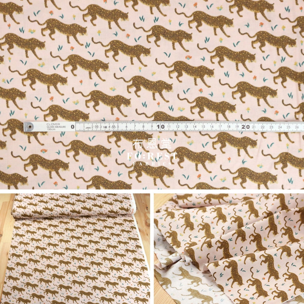 Cotton - Camont Jaguar Blush Metallic Fabric