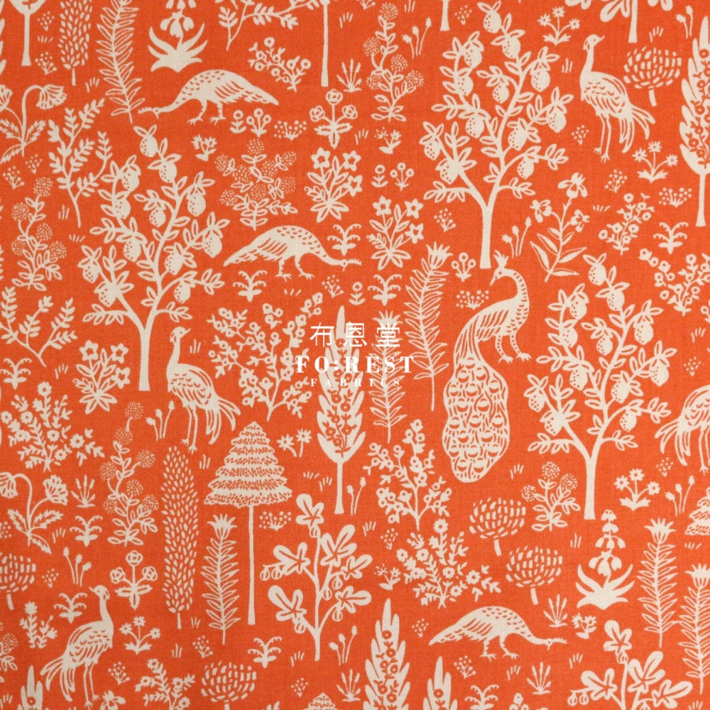 Cotton - Camont Menagerie Silhouette Orange Fabric