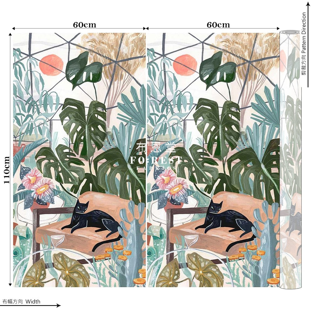 Cotton - Cats Panel Fabric