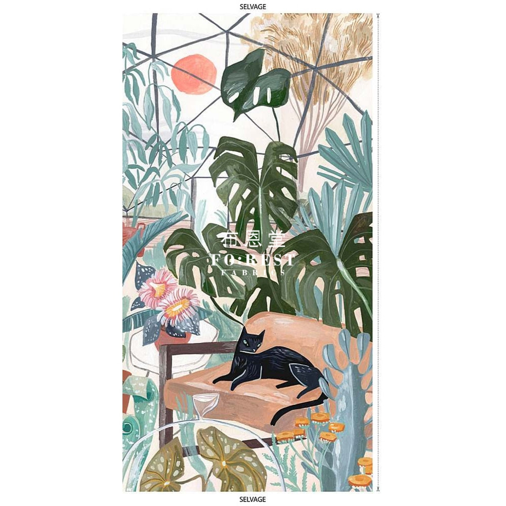 Cotton - Cats Panel Fabric