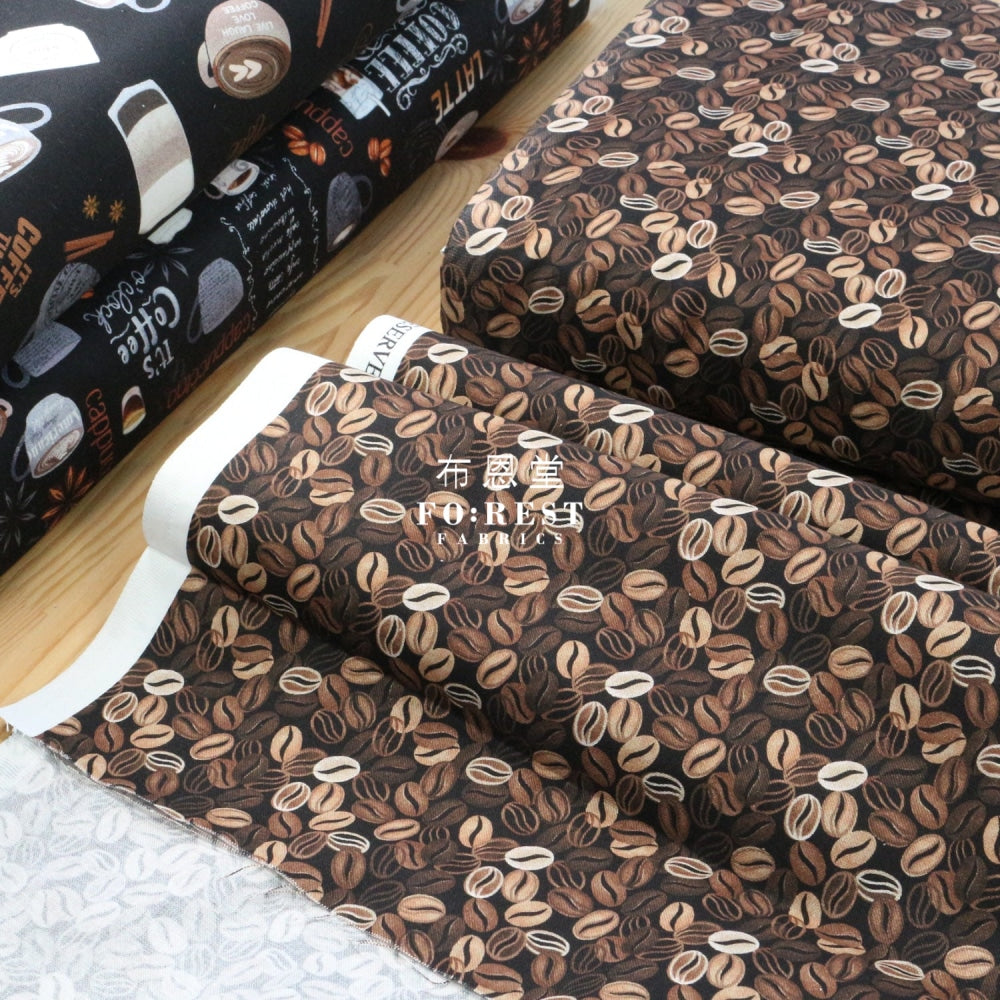 Cotton - Coffee Beans Fabric