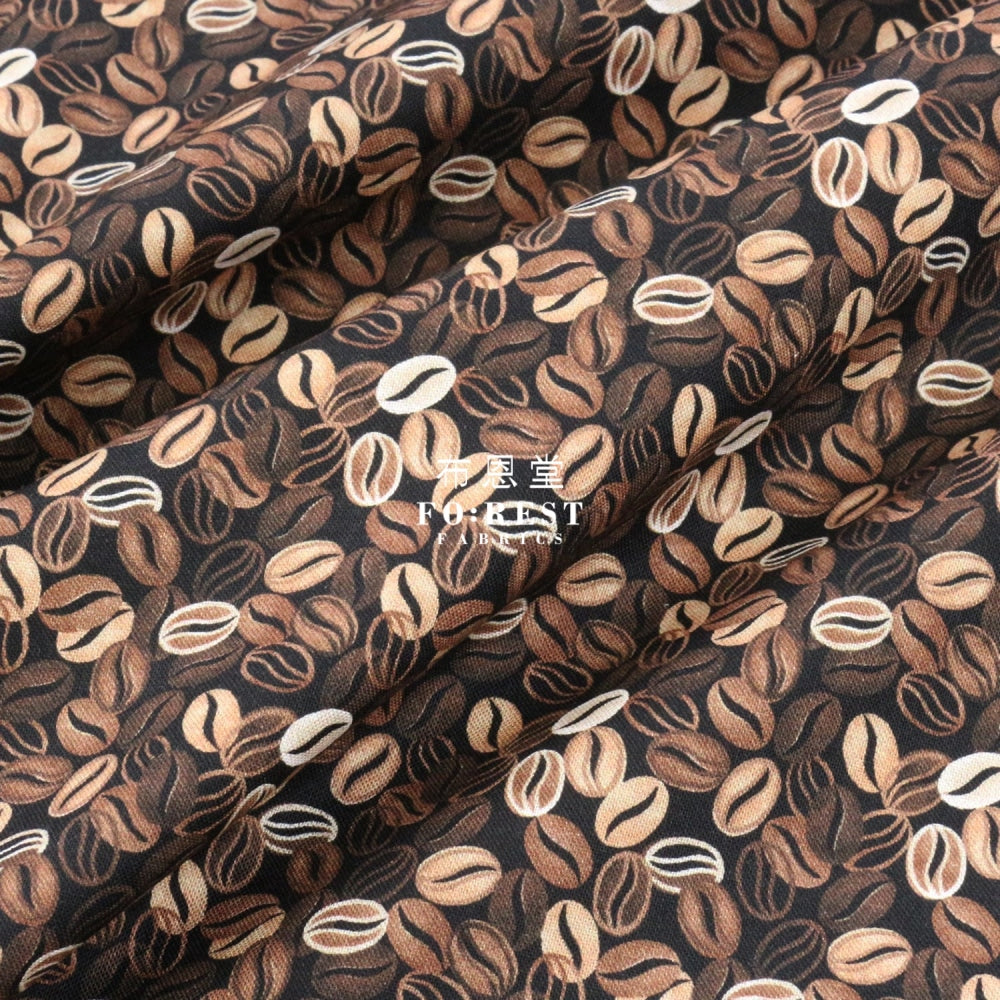 Cotton - Coffee Beans Fabric