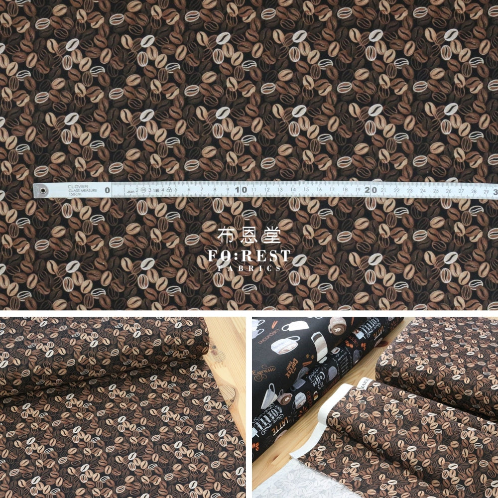 Cotton - Coffee Beans Fabric