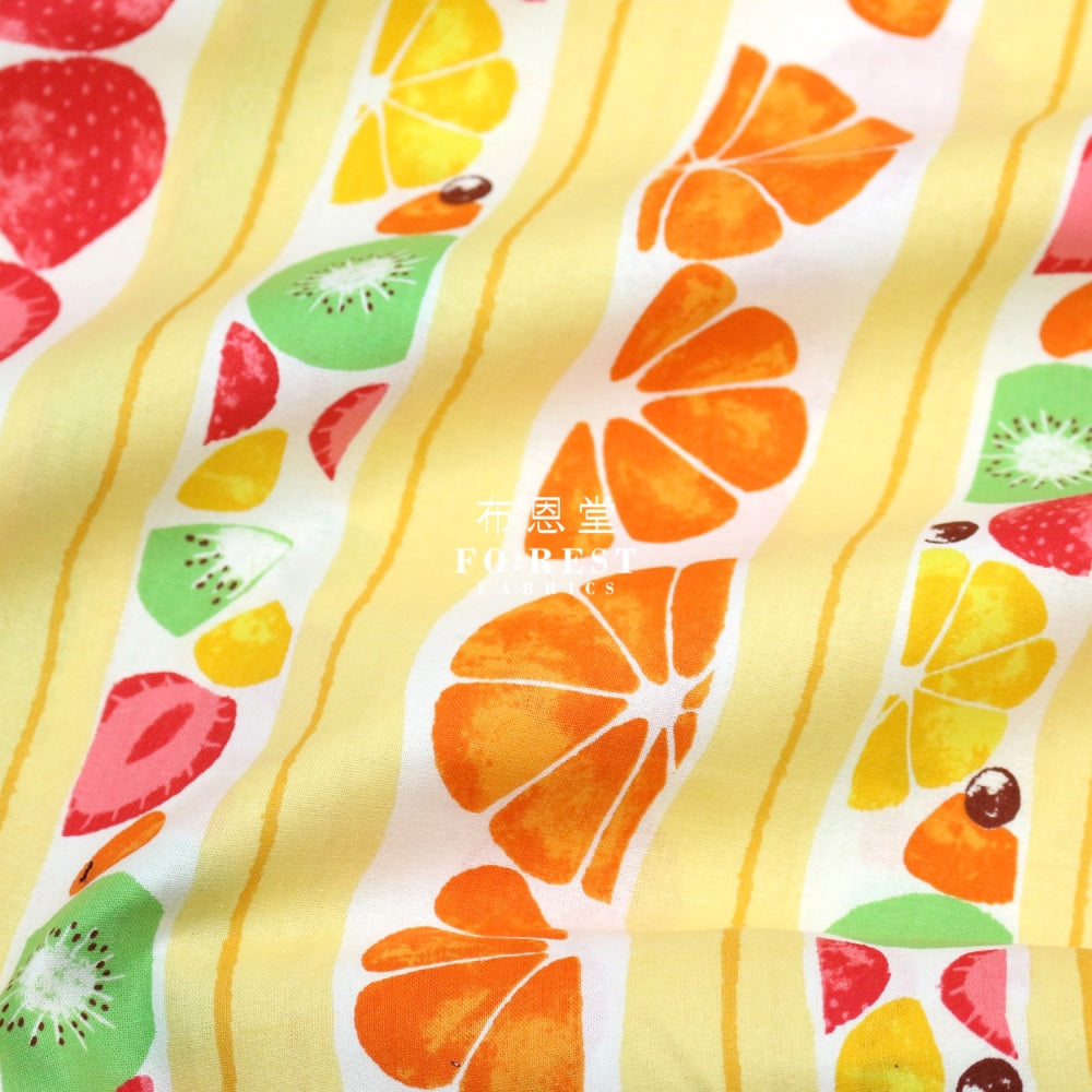 Cotton - Cross-Section Sandwich Fabric Custard
