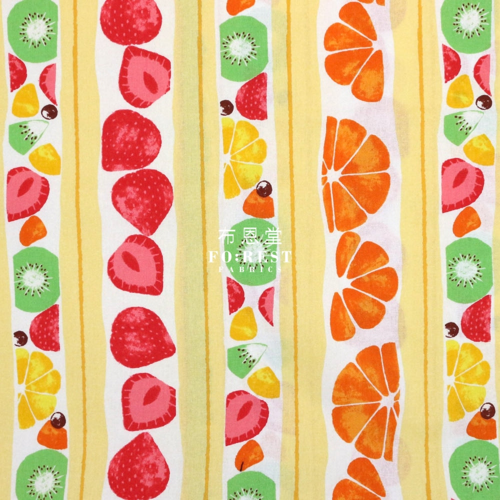 Cotton - Cross-Section Sandwich Fabric Custard